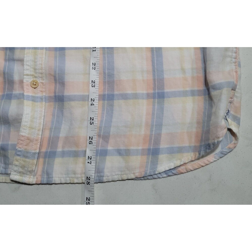 Lucky Brand California Fit Western Wear Country Plaid White Pink XL Shirt NWOT - Picture 5 of 7